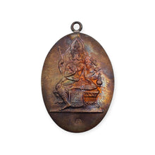 Thai amulet rian oval shape Phra Prom 4 faces Buddha Lp Chamnan Lucky pendant Bring success