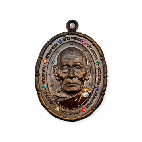 Thai amulet rian Chanajon edition Lp Saman Wat Kalong Lucky Pendant Bring good fortune