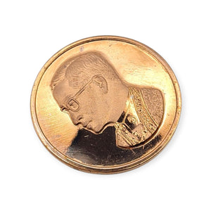 Thai amulet coin King Rama 9 King Bhumibol Khumklow BE 2522 Emerald temple