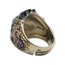 Thai amulet ring Hanuman Monkey King Lucky Charms Pendant Protection Bring Wealth Lp Im Genuine Authentic Adjustable Size 62 - 68
