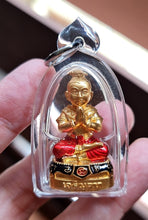 Thai amulets Kumanthong Na Nhathong golden face Jaroenlarp Edition blessed by Aj Subin na Nhathong