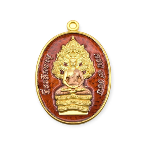 Thai amulet rian Phra Nakprok 7 Rob Porthan Pong Wat Jang Lucky Pendant Grant Wishes