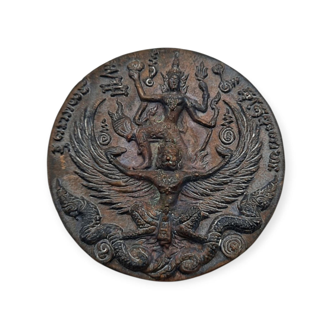 Thai amulet Rian Phra Narai Song Krut with Hanuman 8 arms Trimaht'50 Lp Kalong Lucky Protection Maha Mongkol