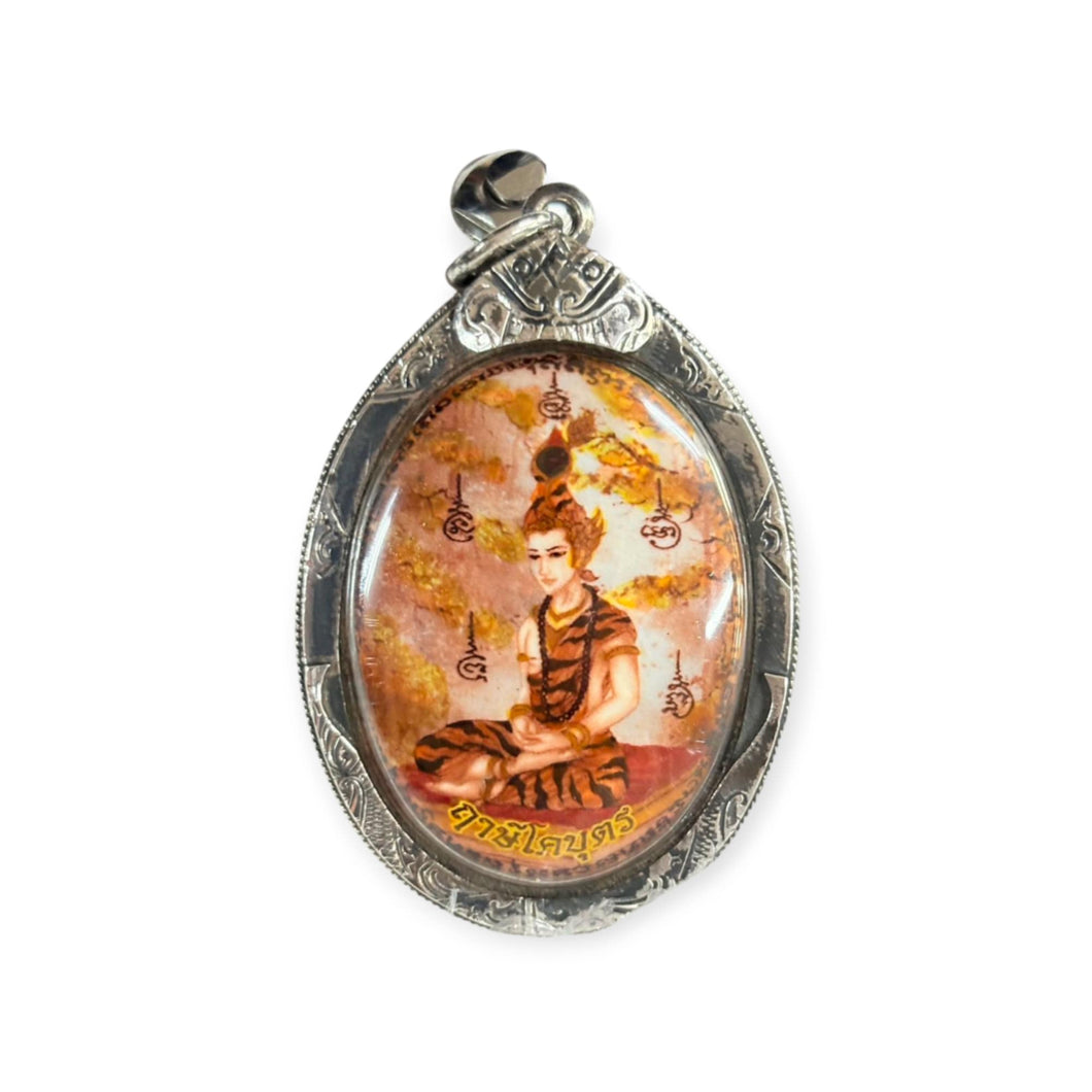 Thai Amulet Locket Deity Necromancy Lersi Phu Saneah Kobutra – Aj Prot, BE 2557
