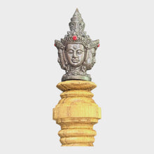Thai amulet Mai Kru Toa Mahaprom Magic Wand CK Phra Maha Surasak  Four-Faced Brahma Top Sacred Wood with Blessed Gems
