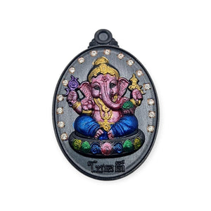 Thai amulet Lord Ganesh Chokdee Lucky edition Wat Sanamchai Bring Wealth Success Lucky Charm Pendant Waterproof case Genuine holy blessed