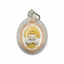 Thai amulet Rian Maha Aumnaj with Rahu Lp Im Wealth Protection Charm Pendant