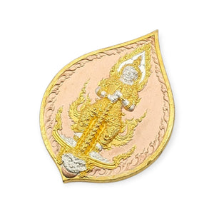 Thai amulet Rian Taowesuwan Mahathep Maha Baramee, Maha Aumnaj edition Lp Phat back with Garuda Phaya Krut
