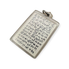Thai amulet loop tai Phor Tiang Front of Bucha Setting hand written Protection Invulnerable