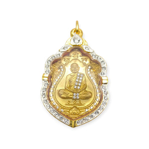 Thai amulet ring Sema Signature Lp Boonma Protection Lucky Charm Limited edition Italian gold casing