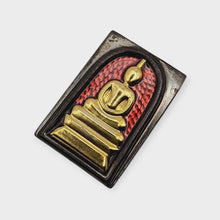 Thai Amulet Phra Somdej Pink Longya Background Gold Mask Coated – Wat Hangnum (Code No. 63, Kammakarn Version, Tok Code Pised) Lp Phat Wat Huayduan