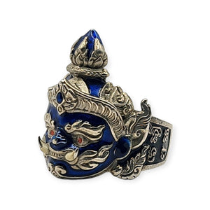 Thai amulet ring Taowesuwan Ruaysap Lp Phat Wat Huayduan size 56 - 62 Protection Charm pendant