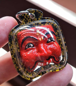 Thai amulet Pran Boon Mask Metta Maha Saneah Wealth Lucky Charm Aj Napacha