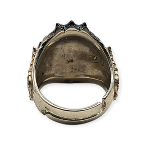Thai amulet ring Hanuman Monkey King Lucky Charms Pendant Protection Bring Wealth Lp Im Genuine Authentic Adjustable Size 62 - 68