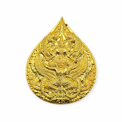 Thai amulets Rien Phra Narai Song Krut (Riding on Garuda) , Baramee Udomsap edition by Lp Udomsap , Wat Veruwan Thammaviharn.