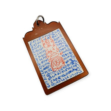 Thai amulet loop tai Phor Tiang Front of Bucha Setting hand written Protection Invulnerable