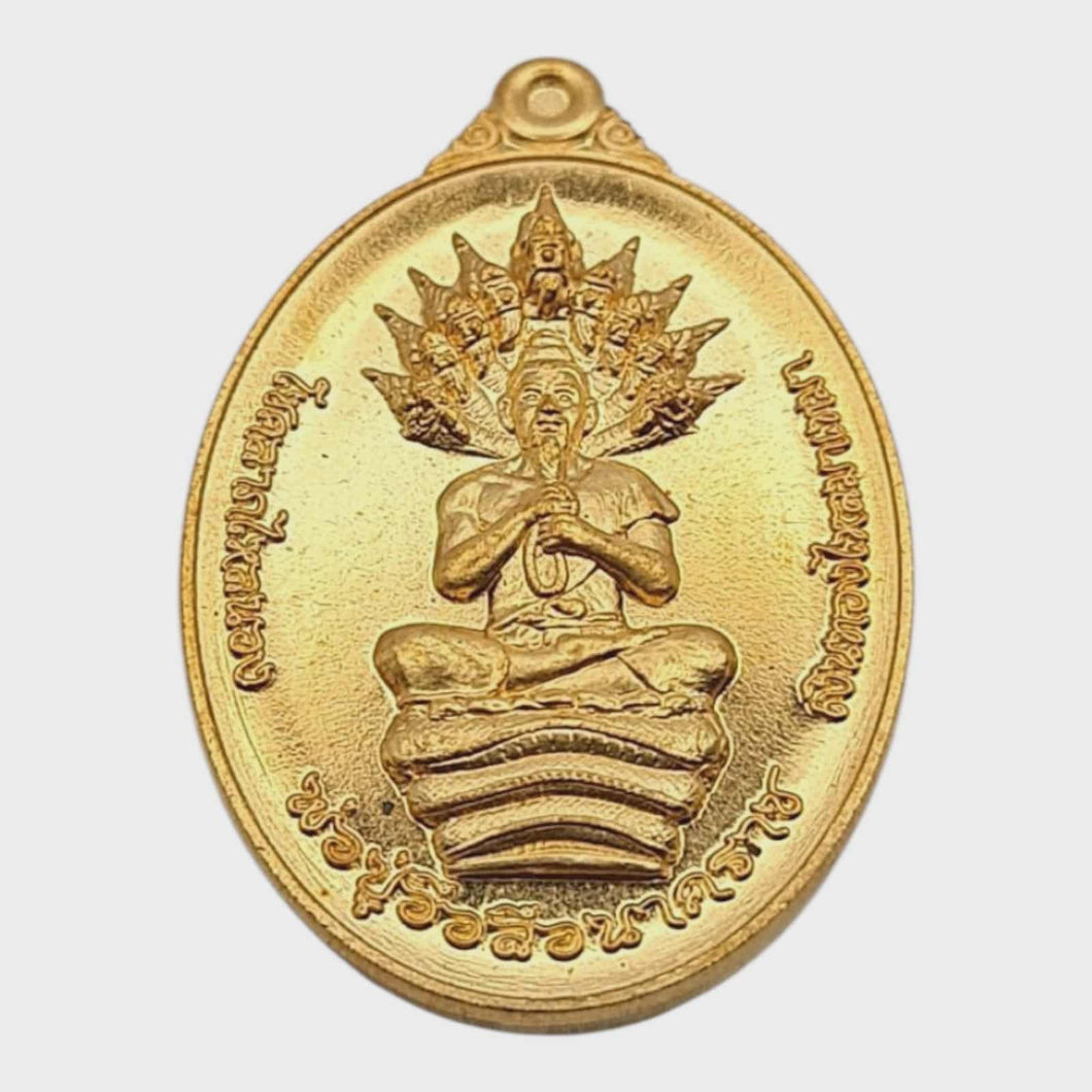 Thai Amulet Ruan Ruay Patiharn Miracle Rich – 1st Edition Pu Nakkrah Lucky Pendant (BE 2565), Wat Sammakketham – Kalaithong Gold Material