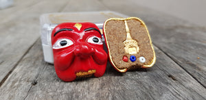 Thai amulets Pranboon mask Give fame Success entertaining career
