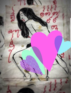 Thai amulets Sexual attraction cloth yantra Pungpond Ruimhoke love success