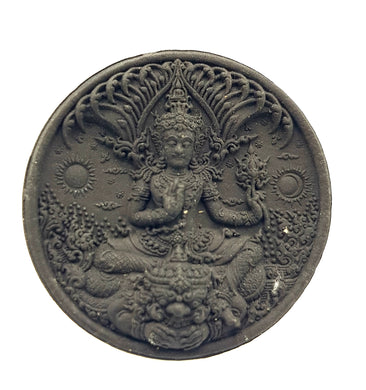 Thai amulets Phra Jatukam Ramathep Appipanya Maha Sethtee Aj Chalermchai Kositpipat BE 2550, Pim Lek 3.2 cm. diameter