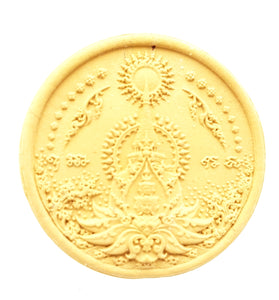 Thai amulets Phra Jatukam Ramathep Appipanya Maha Sethtee Aj Chalermchai Kositpipat BE 2550, Pim Yai 5.5 cm. diameter