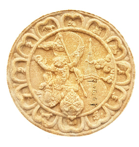 Thai amulets Jatukam Ramathep Chotechuang Chatchawan Buddha pendant back with Hanuman Wat Mahathart
