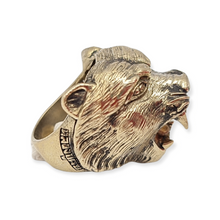 Magic Thai Amulet Tiger Ring Phraya Sur Lp Key Songnum Edition Size 12 (66) Big Size Ring