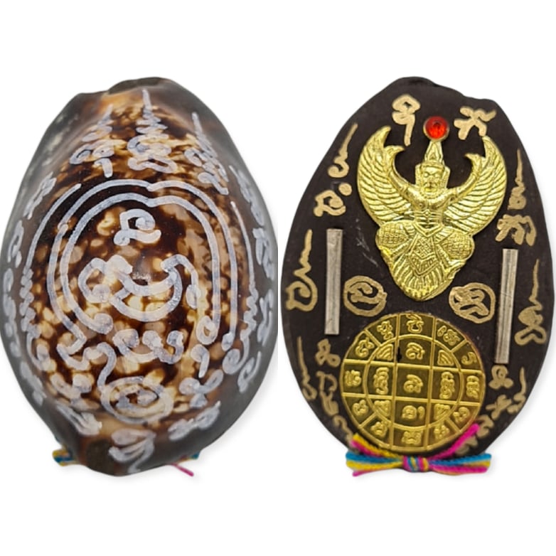 Thai Amulet Biagea Phraya Krut Garuda Open Wealth Lucky Fortune Protection Lp Waranchai
