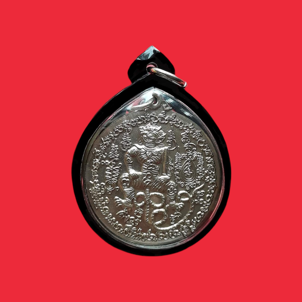 Thai amulet rian Hanuman Dengdeung 2nd Edition Lp Kalong BE 2549, German alpaka material.