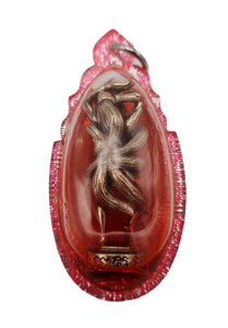 Thai amulets Lady 9 Tails Fox Kuminho Kitsune Magic Charm Lucky Rich Pendant in hypnotizing Prai oil Lp Nearkeaw