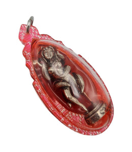 Thai amulets Lady 9 Tails Fox Kuminho Kitsune Magic Charm Lucky Rich Pendant in hypnotizing Prai oil Lp Nearkeaw