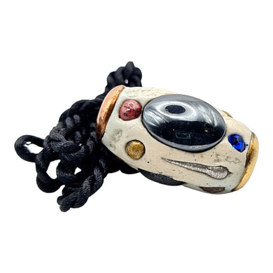 Thai amulet Holy magic Leklai Pri-dum cutting by Lp Somporn Samawaro. Powerful necklace amulet. Bring super lucky, Best protection, wellness to body system. With necklace ready to wear
