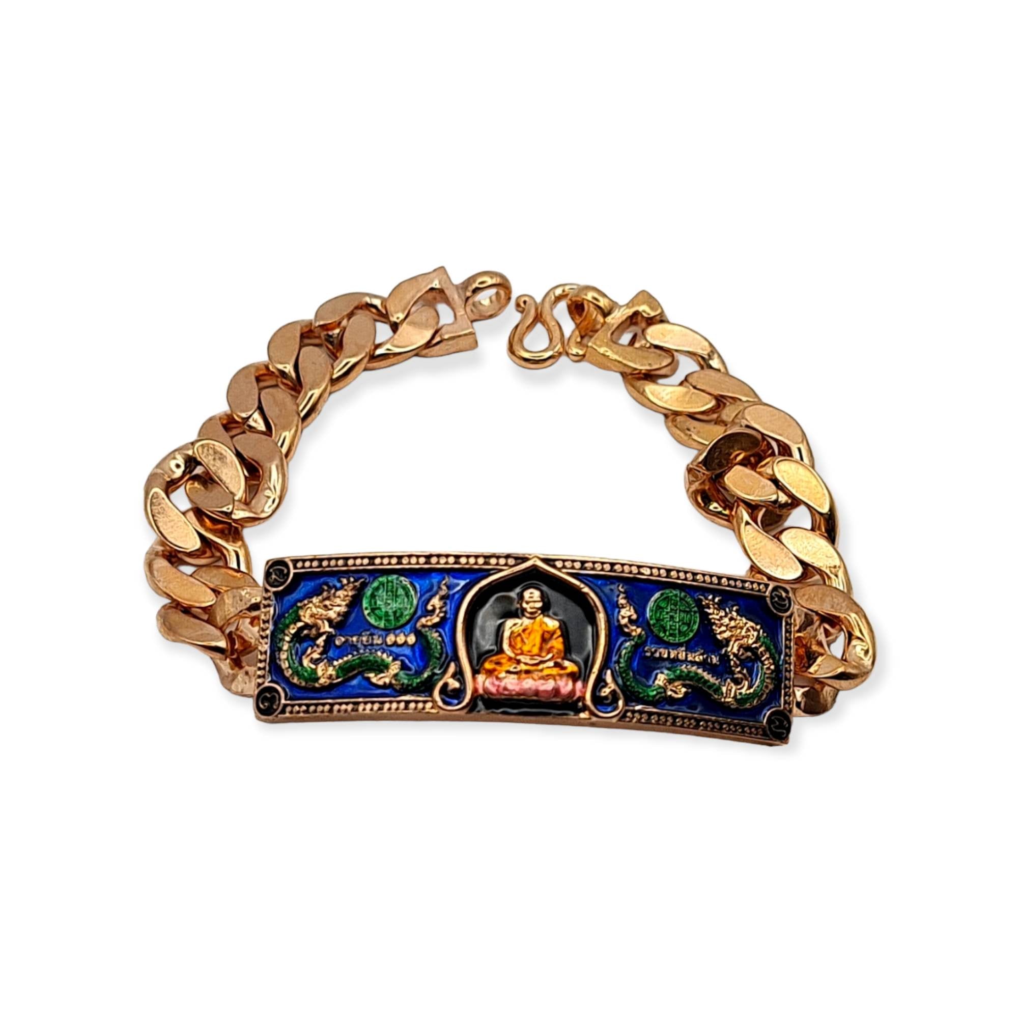 Thai Amulet bracelet Ruay 10 000 million Lp Buddha Lucky Charm
