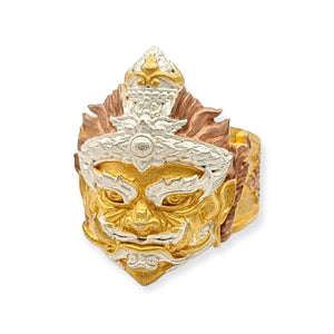Thai amulet ring Taowesuwan Tanaysuan Edition Lp Phat Protection Bring Wealth Lucky Charm Pendant Genuine Authentic Size 58-61