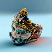 Thai amulet ring Taowesuwan Tanaysuan Edition Lp Phat Protection Bring Wealth Lucky Charm Pendant Genuine Authentic Size 54 - 56