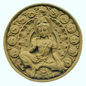 Thai amulets Phra Jatukam Ramathep Mongkol Sapsanlarn edition Wat Mahathart BE 2550 back with Lord Ganesha, Wealth Success Wisdom
