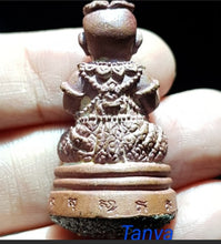 Thai amulets Kumanthong Nur Chanuan Ut Pised Silver Takrut Phra Aj Tai Wat Santitham.