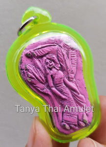 Thai amulets Nang Tanee with Arthan heart takrut Lp Wieng