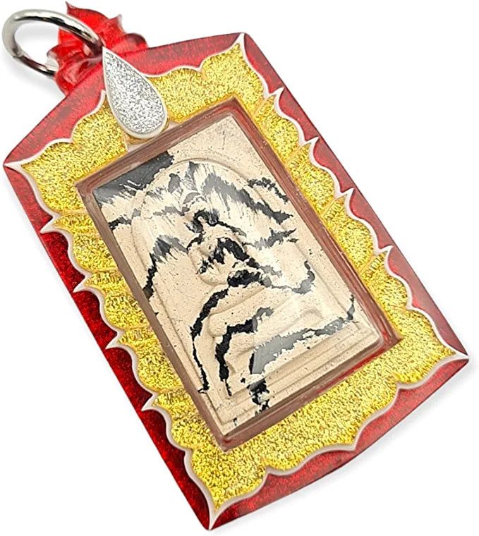 Thai amulets Phra Somdej Tiger Print Lp Thong Buddha Charm Lucky Pendant Bring Prosperity
