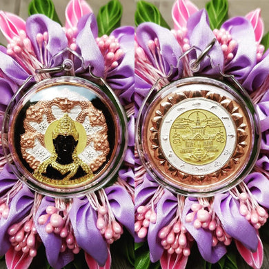 Thai amulets Rien Phra Tevarah Potisat Jatukam Ramathep , Rachandham edition BE 2550, 4k materials.